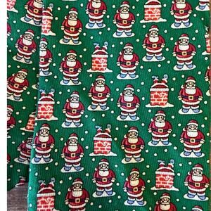 VINEYARD VINES Green Santa Claus Holiday Christmas Neck Tie Boys